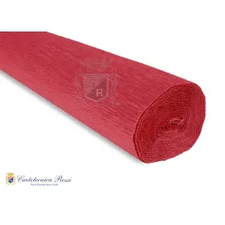 Krepina Włoska 180g, 50x250cm,17A6 różowo czerwona