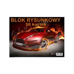 Blok rysunkowy A4 biały 50 kartek