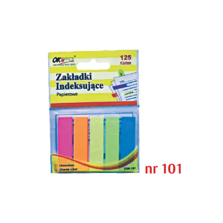 Zakładki papierowe 5x25 101 ZI-02