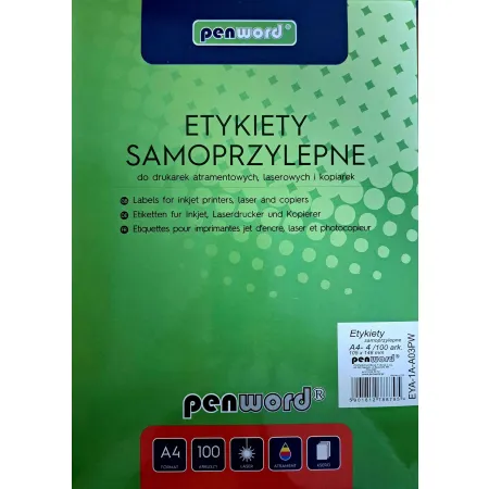 Etykieta samoprzylepna (4) 105/148mm