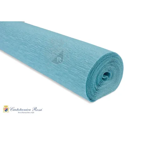 Krepina Włoska 180g, 50x250cm,17E3 niebieski lazur