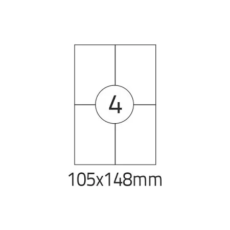Etykieta samoprzylepna (4) 105/148mm