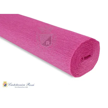 Krepina Włoska 180g, 50x250cm,550 ciemny róż