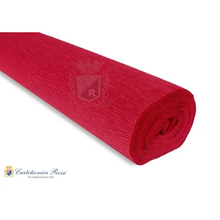 Krepina Włoska 180g, 50x250cm,582 ciemna czerwień