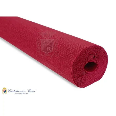Krepina Włoska 180g, 50x250cm,586 ciemna czerwień
