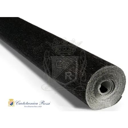 Krepina Włoska 180g, 50x250cm,809 czarna